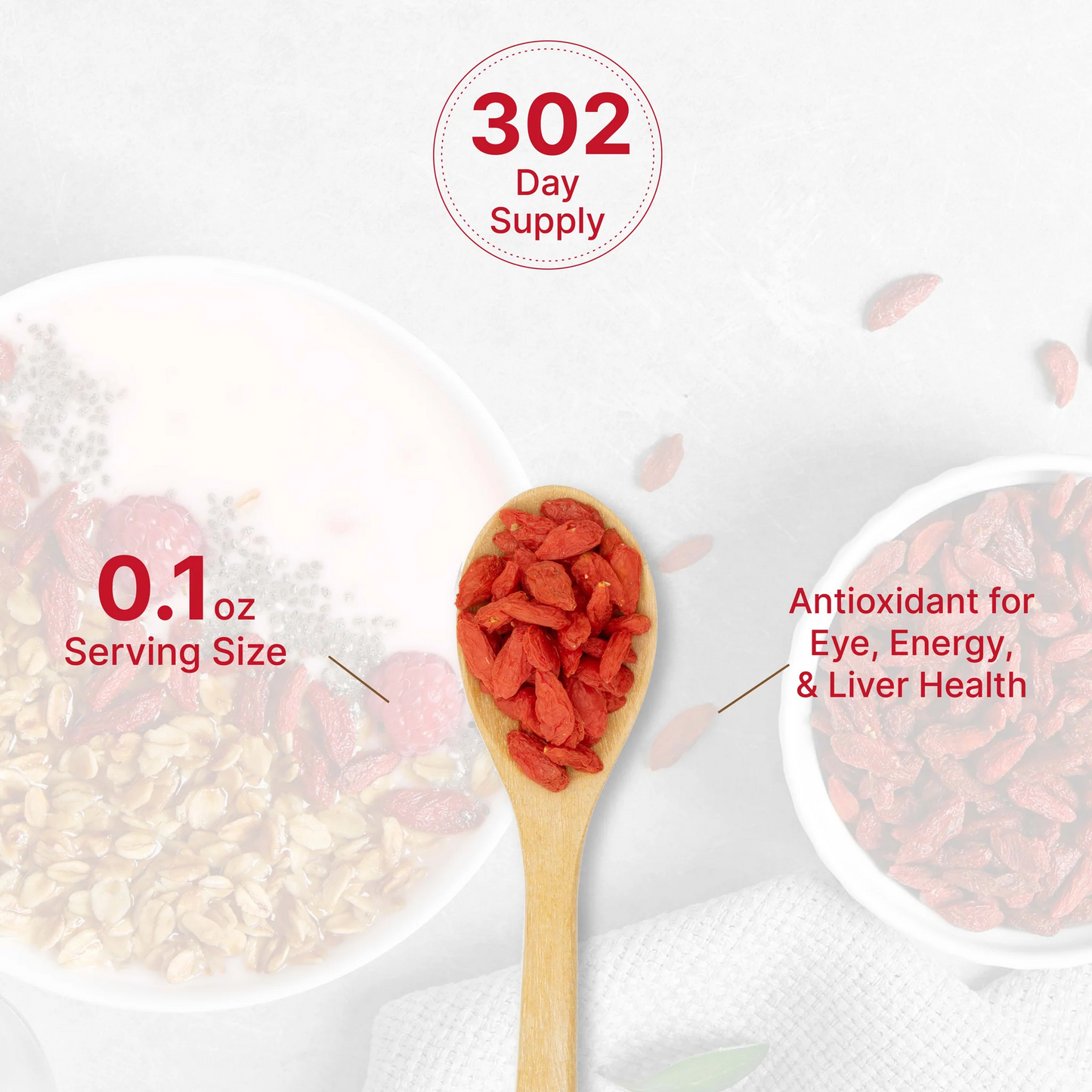 Deal Supplement Sun Dried Organic Goji Berries, 2lbs