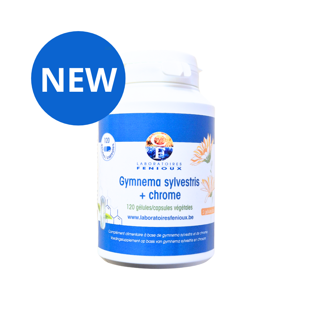 Gymnema Sylvestre + Chrome 120 Capsules by Laboratoires Fenioux – Herbal Support for Sugar Metabolism
