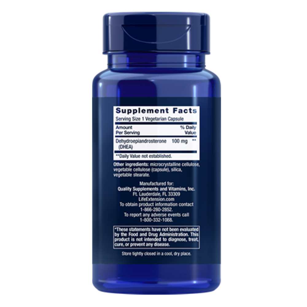 Life Extension Dhea Dehydroepiandrosterone 100 Mg – 60 Vegetarian Capsules