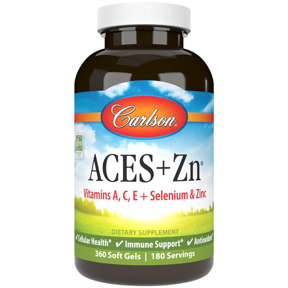 Carlson ACES+Zn – Antioxidant Formula with Vitamins 60 Softgels