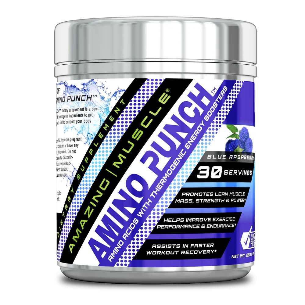 Amazing Muscle Amino Punch Blue Raspberry 255g