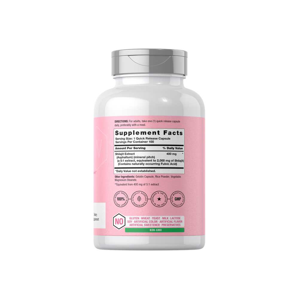 Horbäach Shilajit 2000mg | 100 Capsules