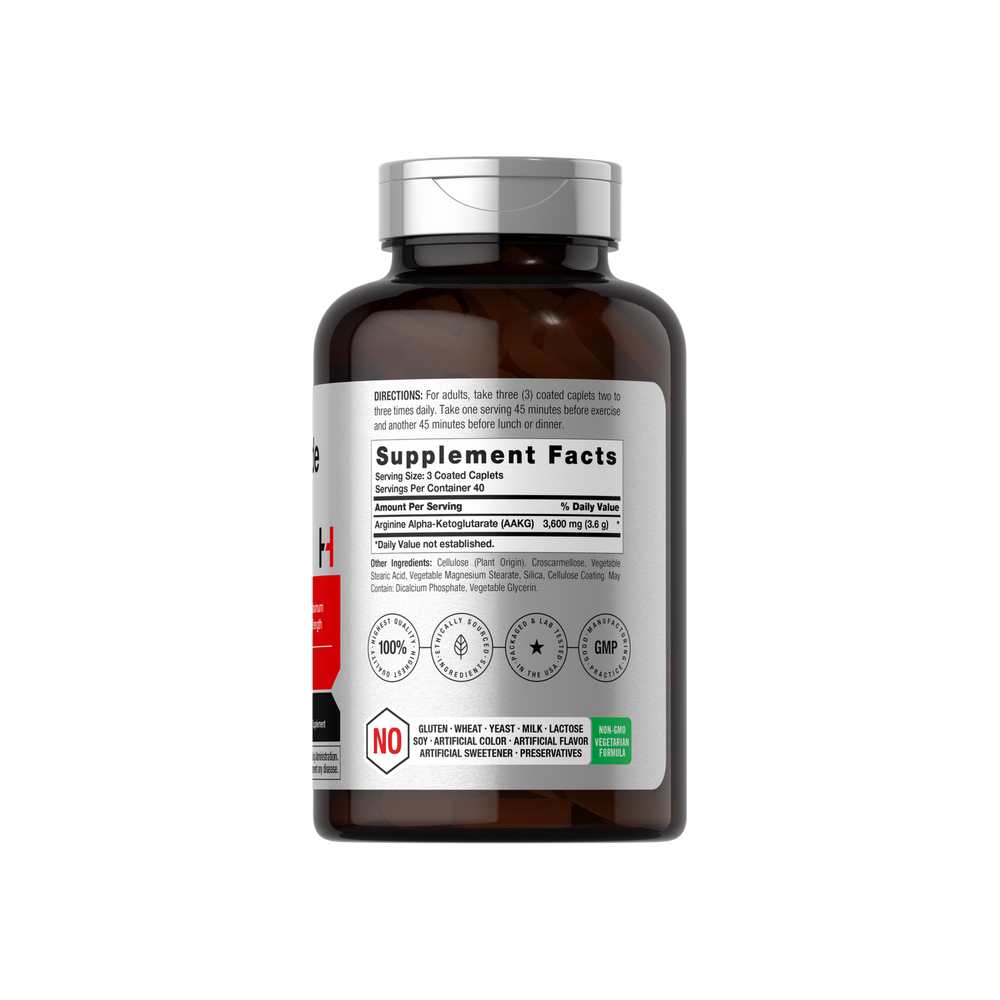 Horbäach Nitric Oxide Booster 3600mg per Serving | 120 Caplets