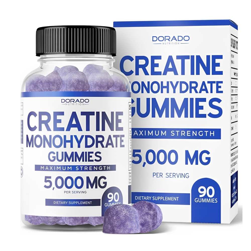 Dorado Nutrition Creatine Monohydrate Gummies – Maximum Strength 5000mg per Serving – 90 Gummies