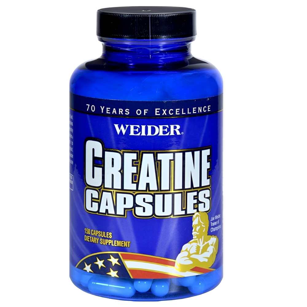 Weider Creatine Capsules – 150 Capsules – Dietary Supplement