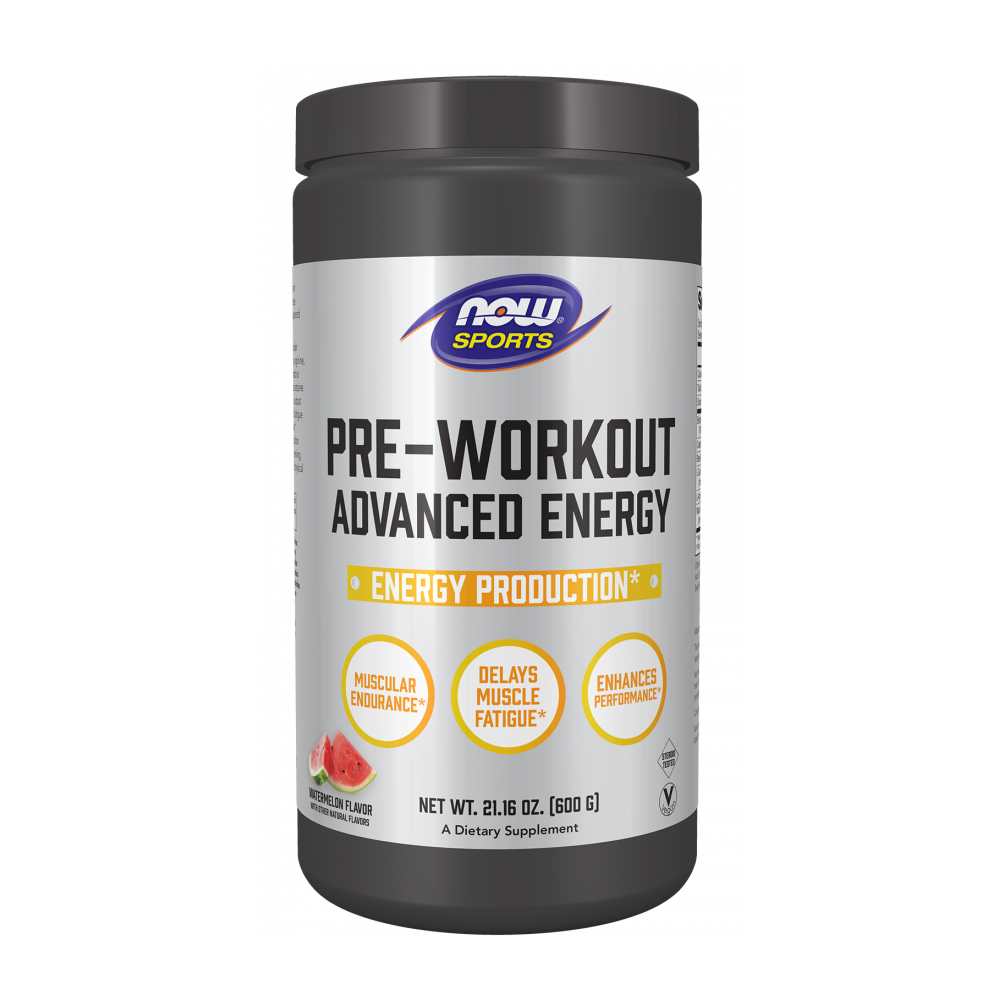 Now Sports Pre-Workout Advanced Energy Powder 600g