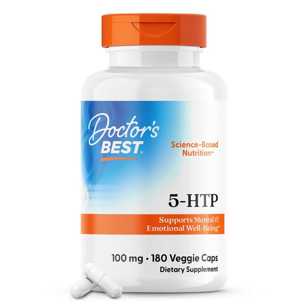 Doctor's Best 5-Htp, 100 Mg, 180 Veggie Caps