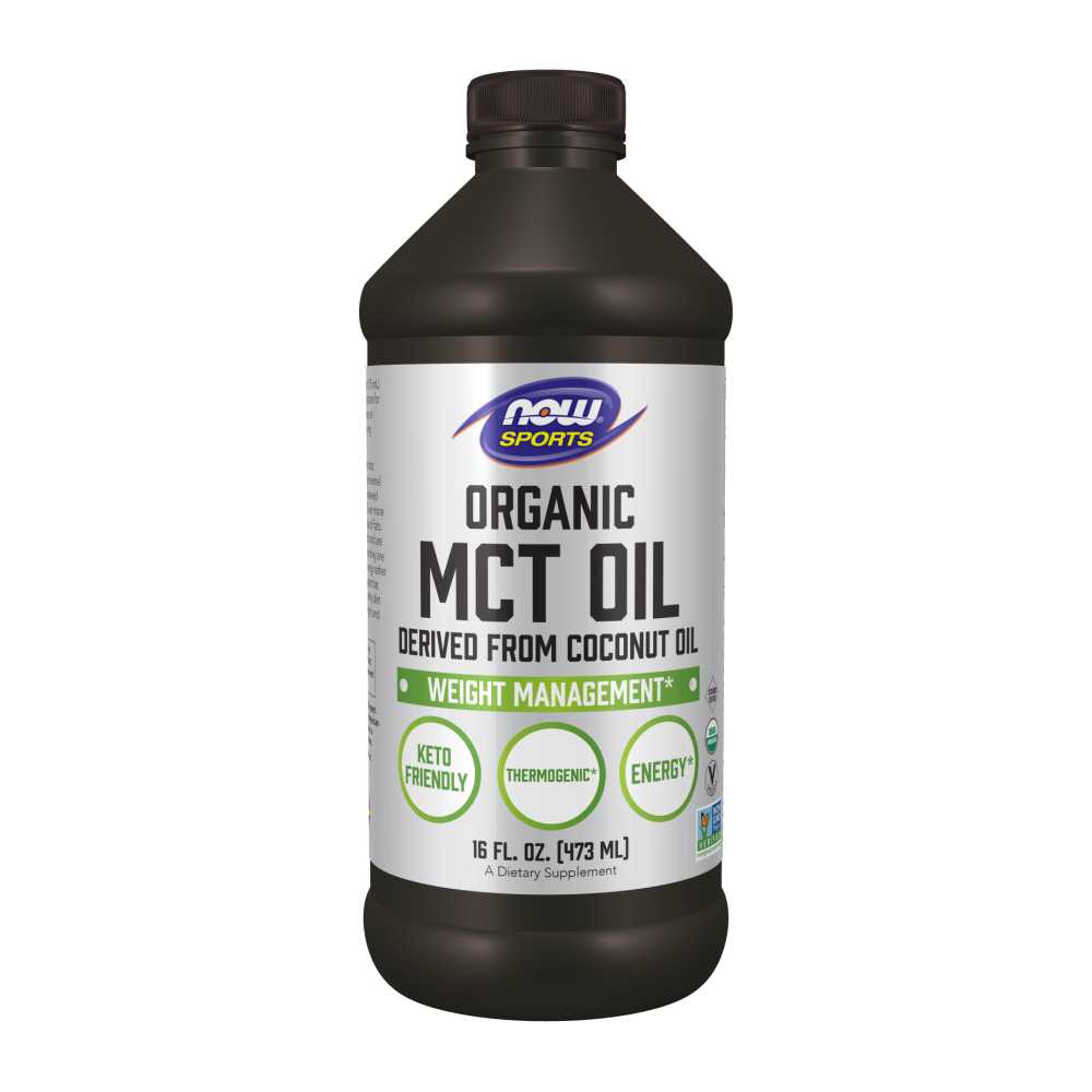 Now Foods Mct Oil, Organic – 100% Pure Medium-Chain Triglycerides from Coconut Oil – Keto-Friendly Energy Supplement – 473 M L