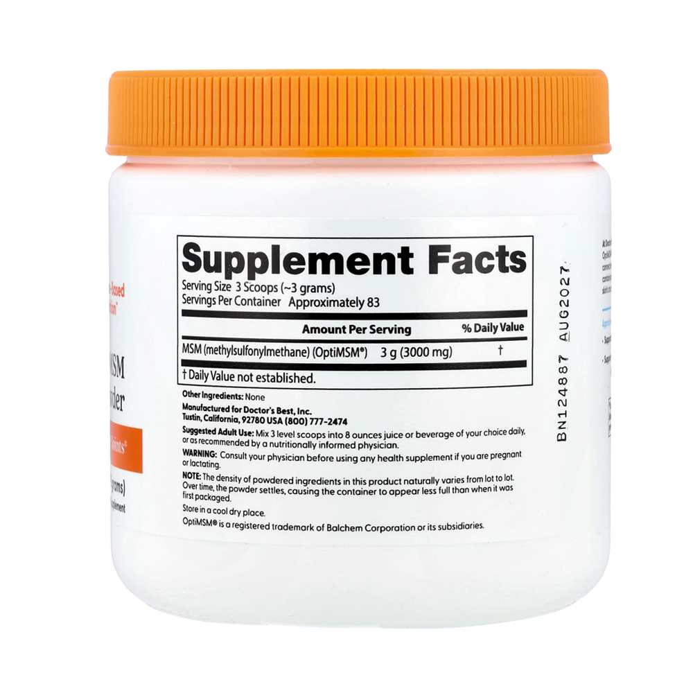 Doctor's Best Msm Powder with Opti Msm 250g