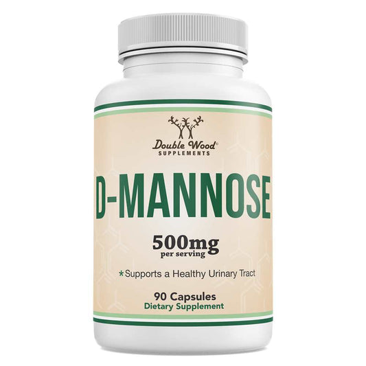 Double Wood D-Mannose – 500mg Uti & Urinary Health Supplement | 90 Capsules