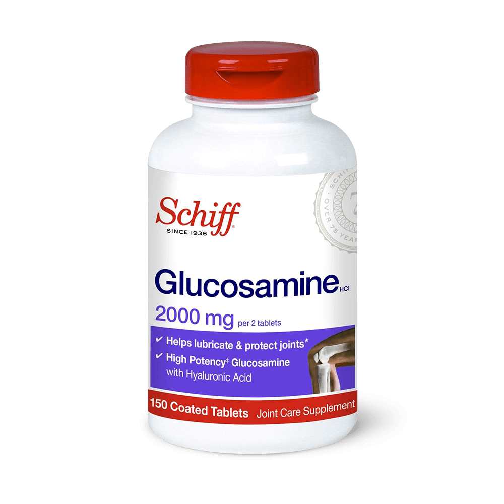 Schiff Glucosamine 2000 Mg with Hyaluronic Acid – 150 Coated Tablets