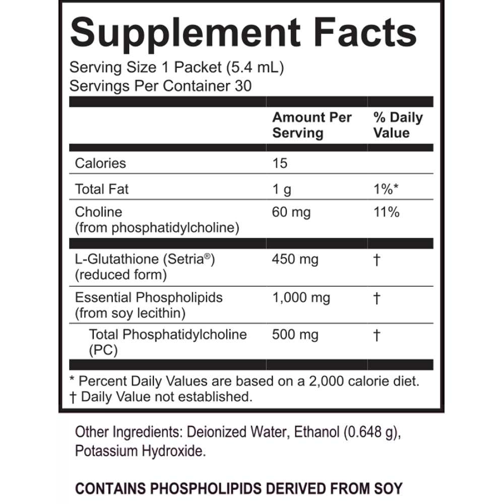 Lypo-Spheric Glutathione Liposomal Supplement – 30 Packets