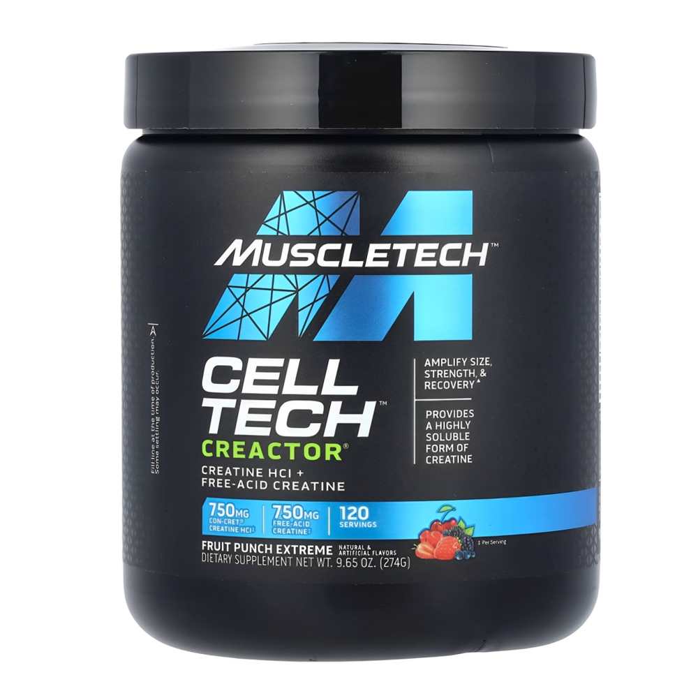 Muscle Tech Cell-Tech Creactor – Creatine H Cl – 120 Servings – 9.65 Oz (274g)