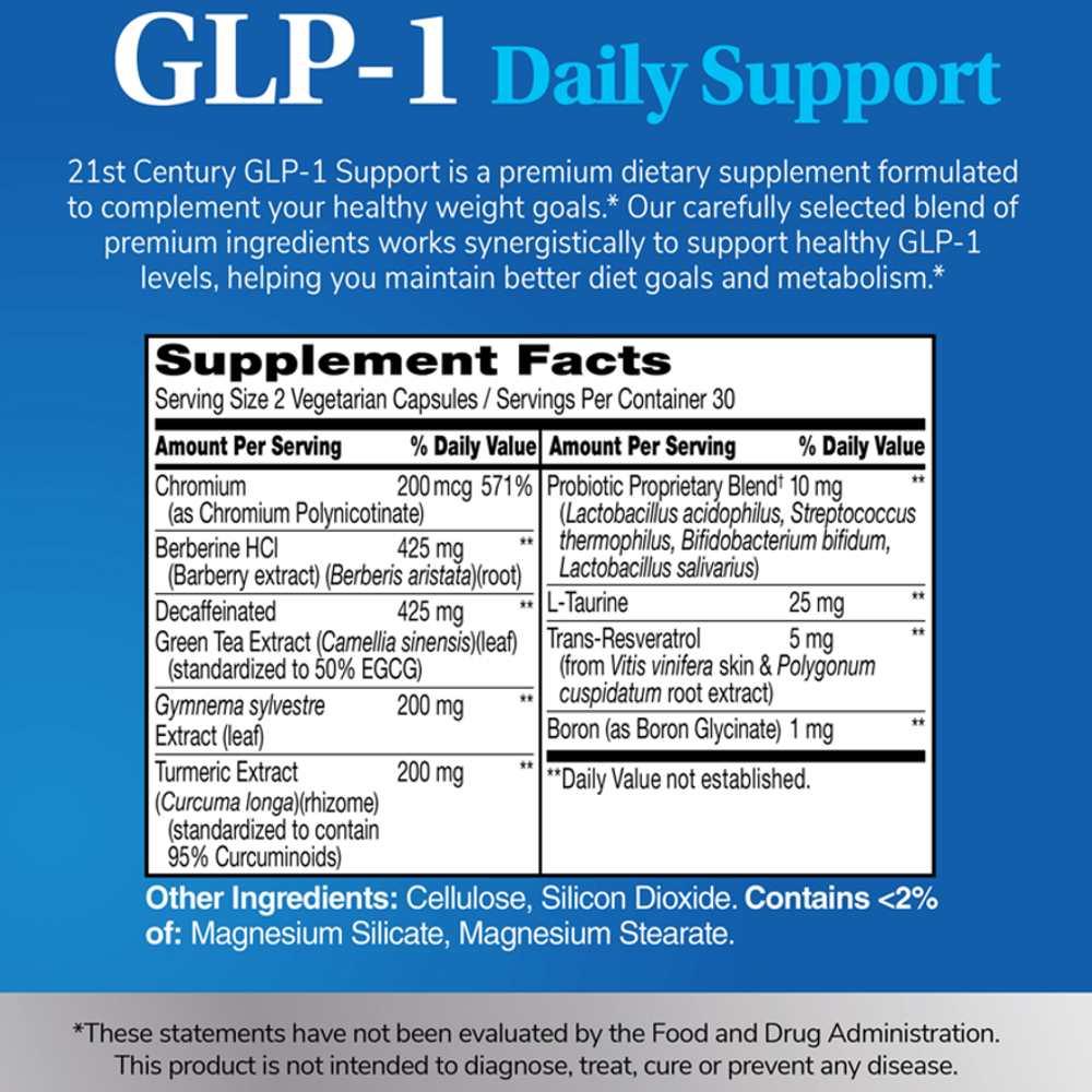 21st Century Glp-1 Daily Support 60 Caps