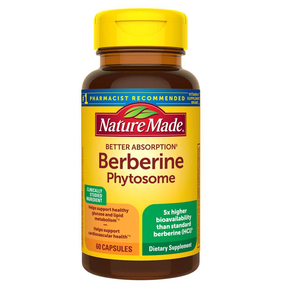Nature Made Berberine Phytosome – 60 Capsules