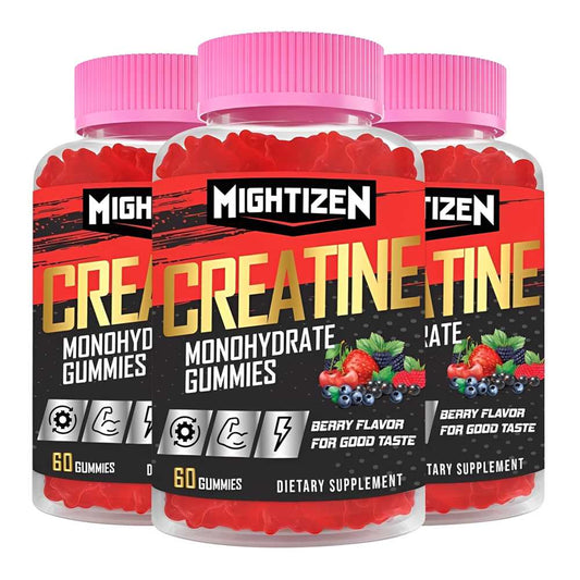 Mightizen Creatine Monohydrate Gummies – for Men & Women – 60 Gummies