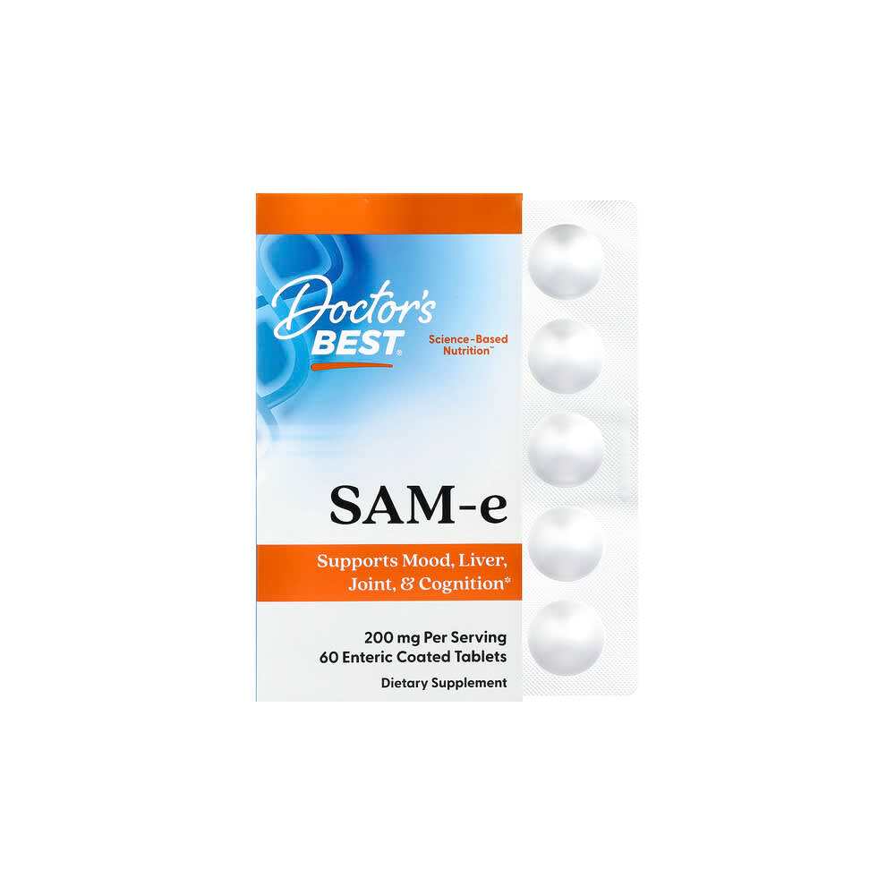 Doctor's Best SAM-e 200mg Enteric Coated Tablets 60 Count