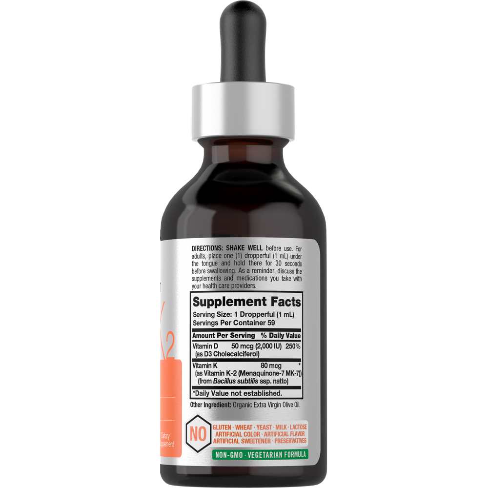 Horbäach Vitamin D-3 Complex Drops | 2oz Liquid