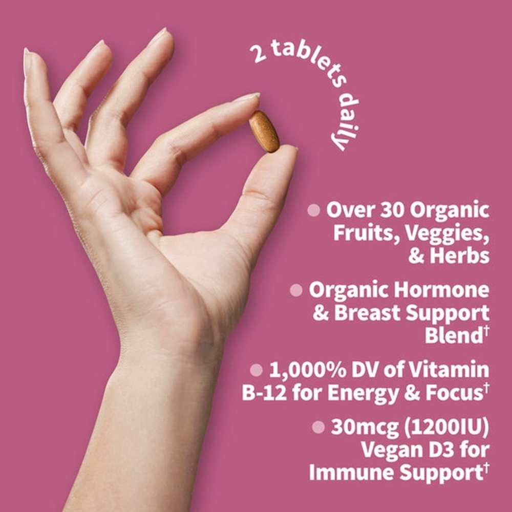 Garden of Life Organics Women's Multi 40+ 60 Tablets