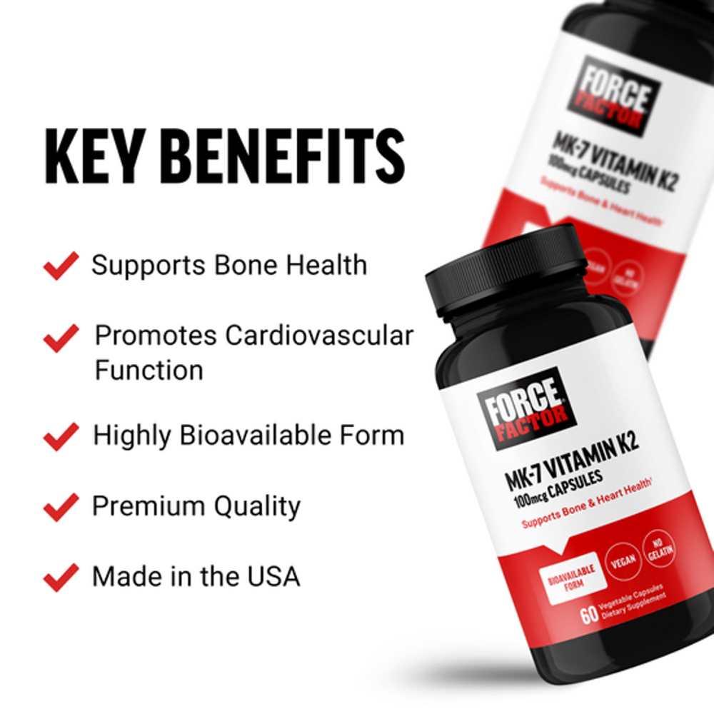 Force Factor Mk-7 Vitamin K2 – 60 Capsules