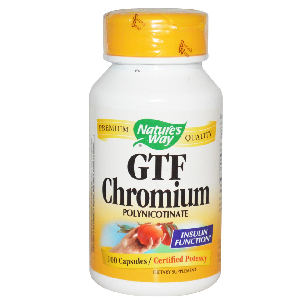 Nature's Way - GTF Chromium, 200MCG - 100 capsules | Insulin Function