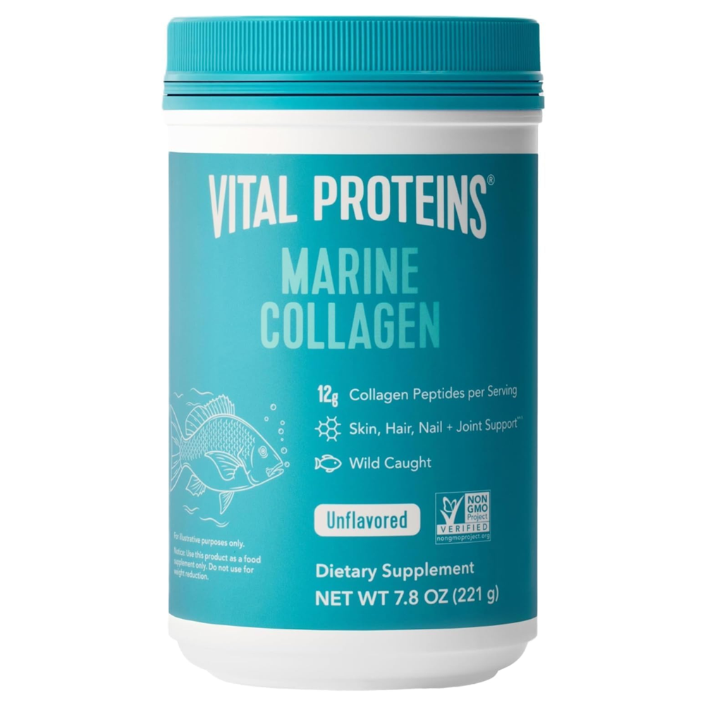 Vital Proteins Marine Collagen - Wild Caught, Unflavored - 221g (Skin, Hair & Joint Support)