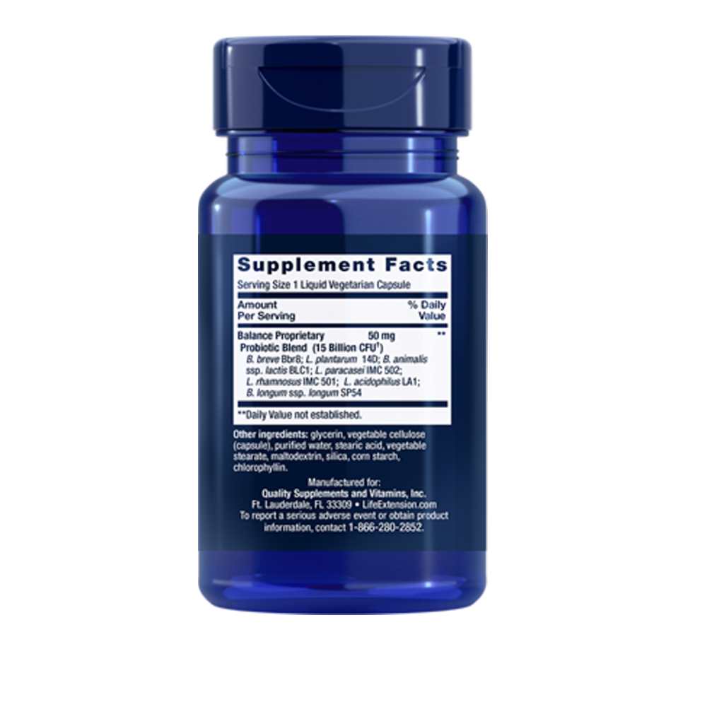 Life Extension Florassist® Probiotic Balance – 30 Liquid Vegetarian Capsules