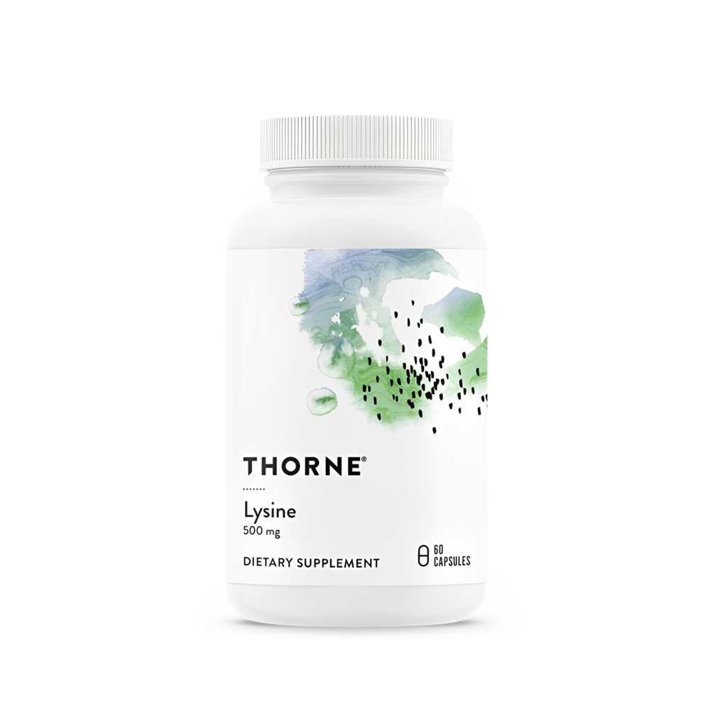 Thorne Lysine 500mg – Essential Amino Acid Dietary Supplement, Capsules
