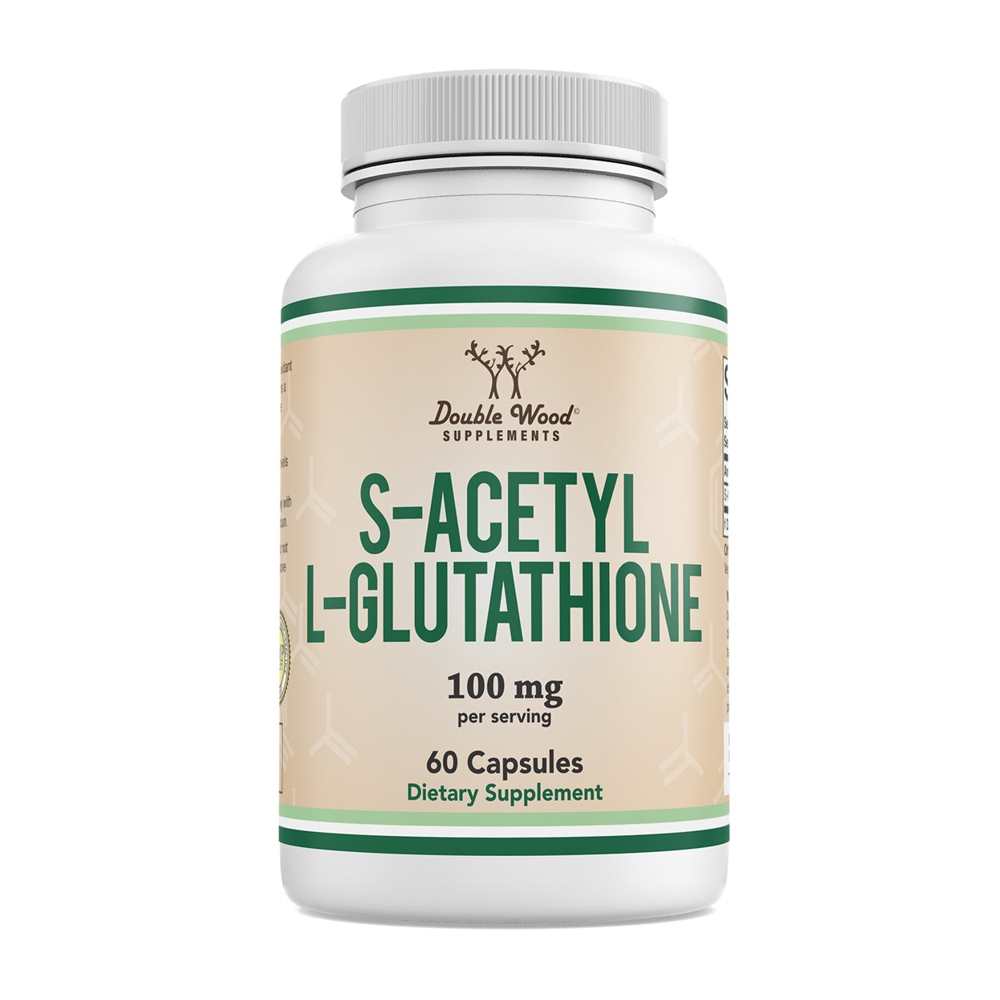 Double Wood S-Acetyl L-Glutathione – 100 Mg – 60 Capsules