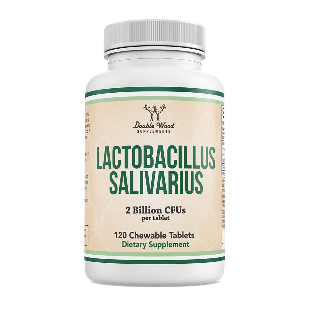 Double Wood Lactobacillus Salivarius – 2 Billion Cf Us per Tablet | 120 Chewables