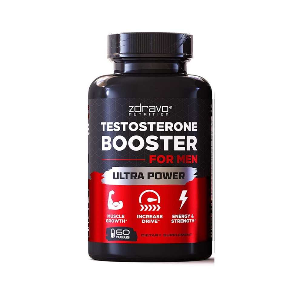 Zdravo Testosterone Booster for Men – Ultra Power Muscle Growth – 160 Capsules
