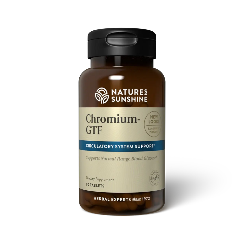 GTF Chromium 300MCG By Nature's Sunshine - Supports Normal Range Blood Glucose