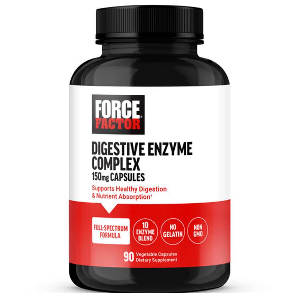 Force Factor Digestive Enzyme Complex – 90 Capsules
