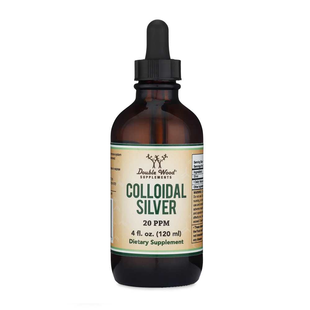 Double Wood Colloidal Silver – 20 Ppm Pure Silver Solution | 4 Fl Oz