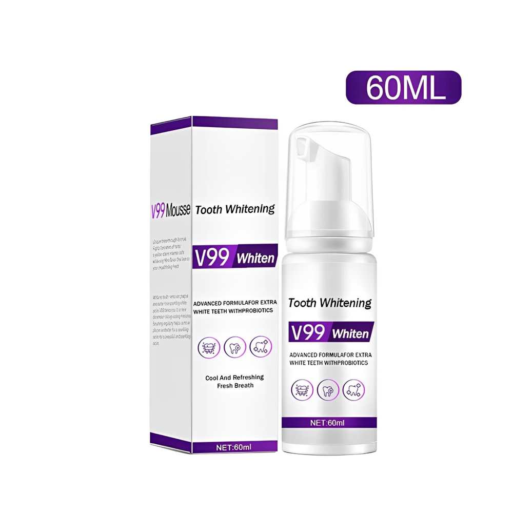Tooth Whitening V99 Advanced Formula with Probiotics – Extra White Teeth & Fresh Breath (60ml)
