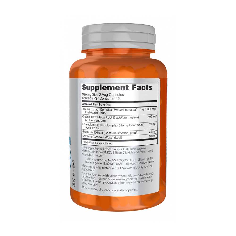 Now Foods Tribulus Extreme – Advanced Testosterone Support with Zma & Herbal Blend – 90 Veg Capsules