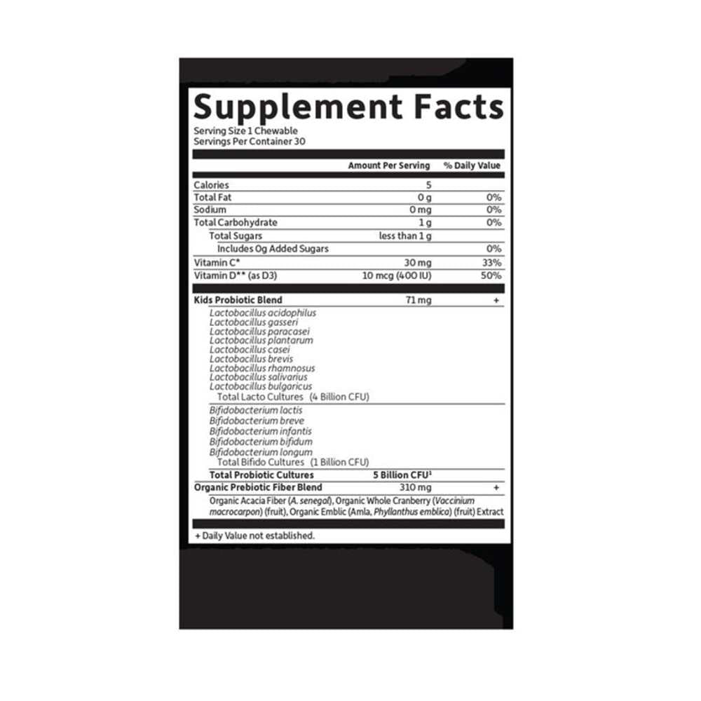 Garden of Life Dr. Formulated Probiotics Organic Kids+ Shelf-Stable Watermelon 30 Chewables