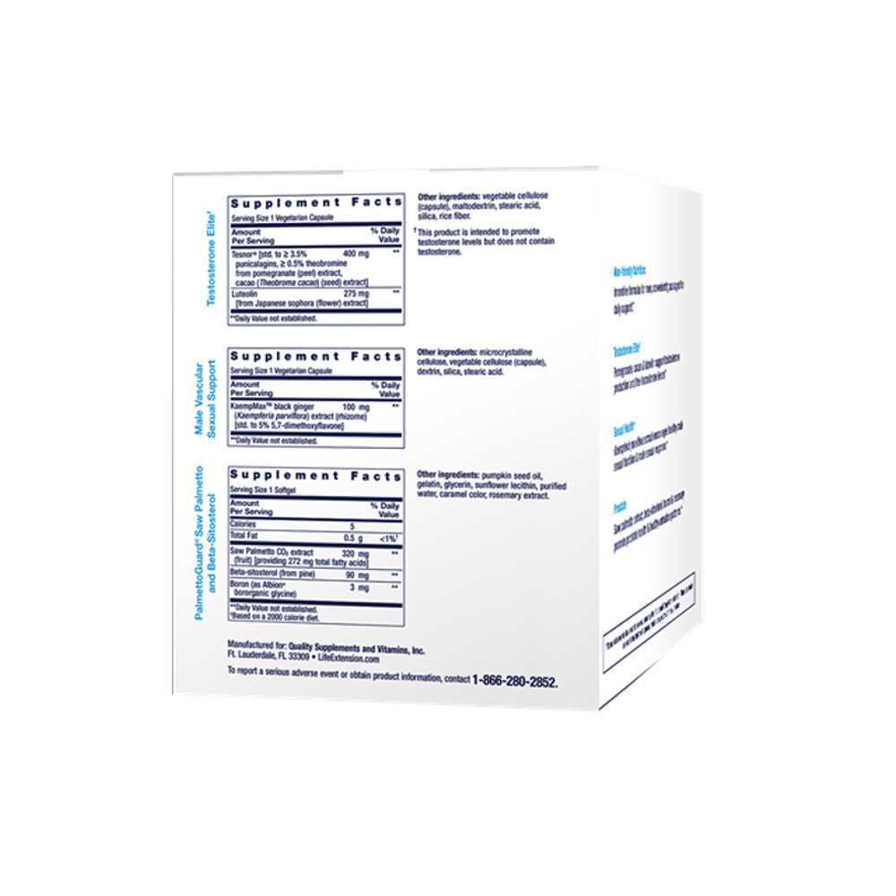 Life Extension Men's Vitality Packs 30 Packets