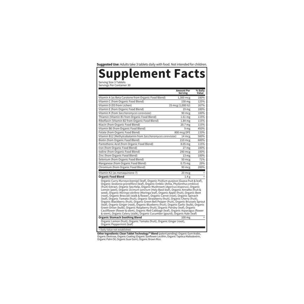 Garden of Life Organics Prenatal Multi 90 Tablets