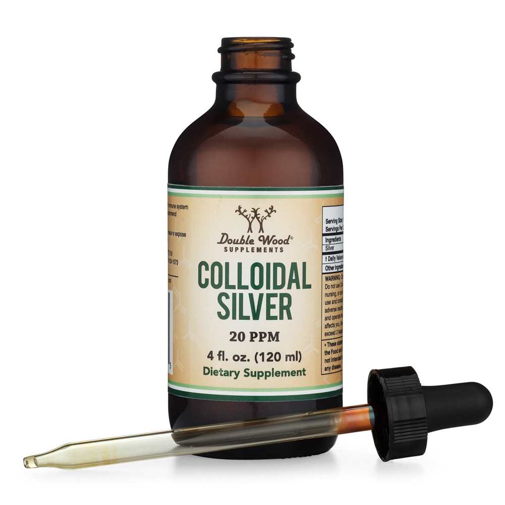 Double Wood Colloidal Silver – 20 Ppm Pure Silver Solution | 4 Fl Oz