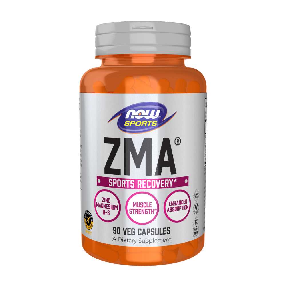 Now Foods Zma® – Zinc, Magnesium & Vitamin B6 Recovery Formula – Muscle Strength & Sleep Support – 90 Veg Capsules