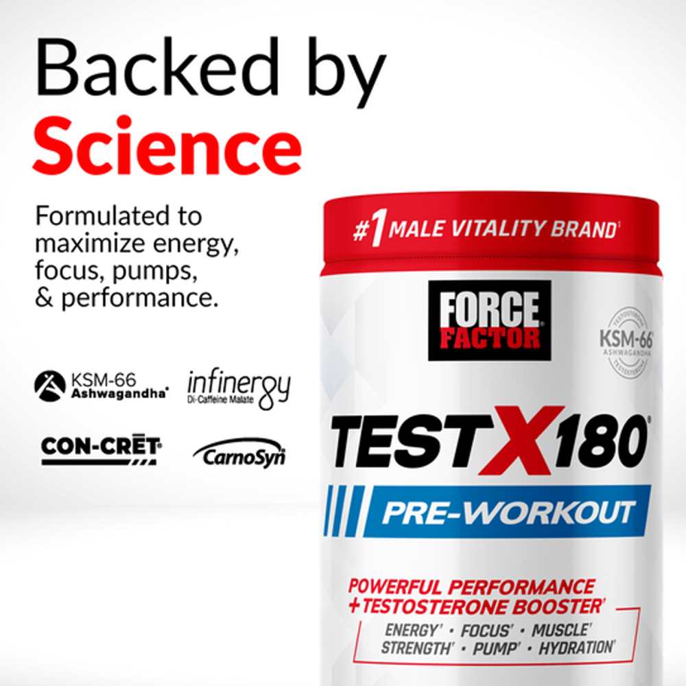 Force Factor Test X180 Pre-Workout – 420g
