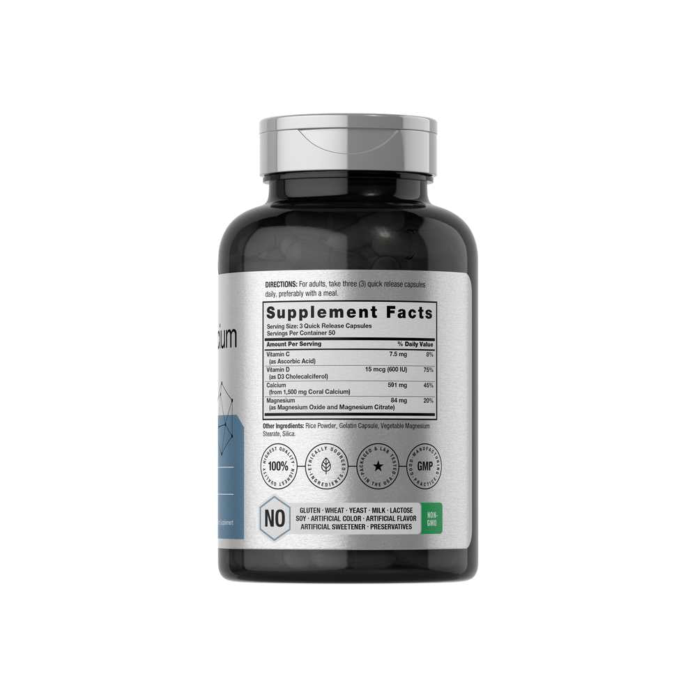 Horbäach Coral Calcium 1500mg per Serving | 150 Capsules