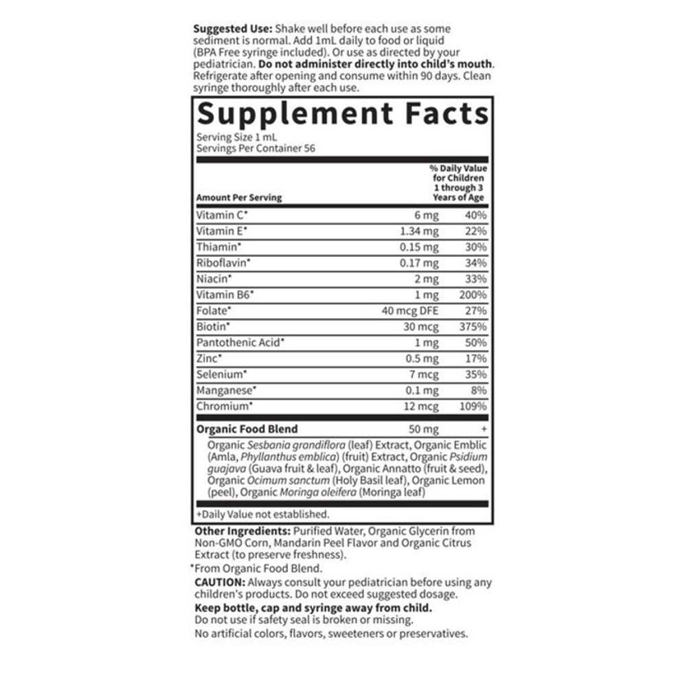 Garden of Life Baby Multivitamin 1.9 Fl Oz (56ml) Liquid