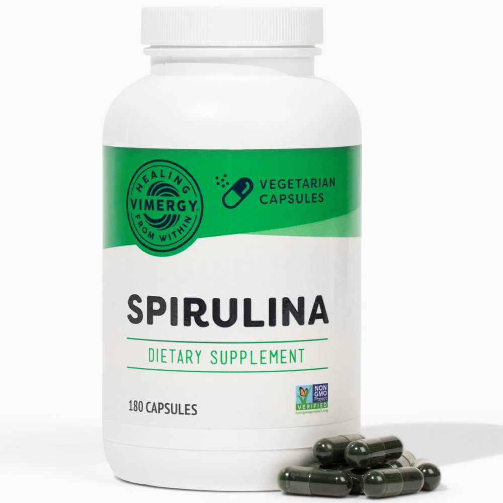 Vimergy Spirulina – Dietary Supplement – 180 Vegetarian Capsules