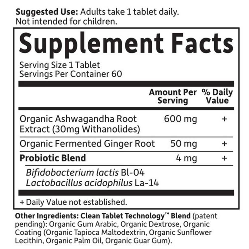 Garden of Life Organics Ashwagandha 60 Tablets