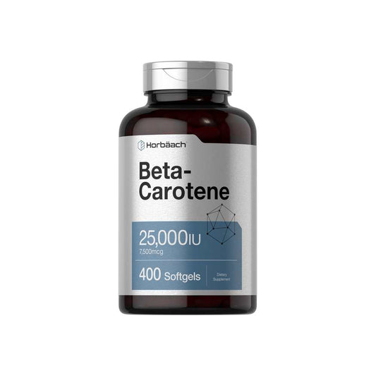 Horbäach Beta Carotene 25000 Iu | 400 Softgels