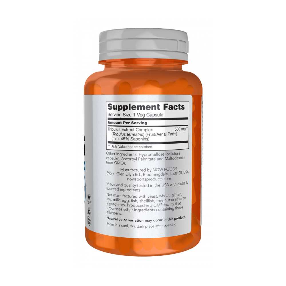 Now Sports Tribulus 500mg Veg Capsules 100 Count