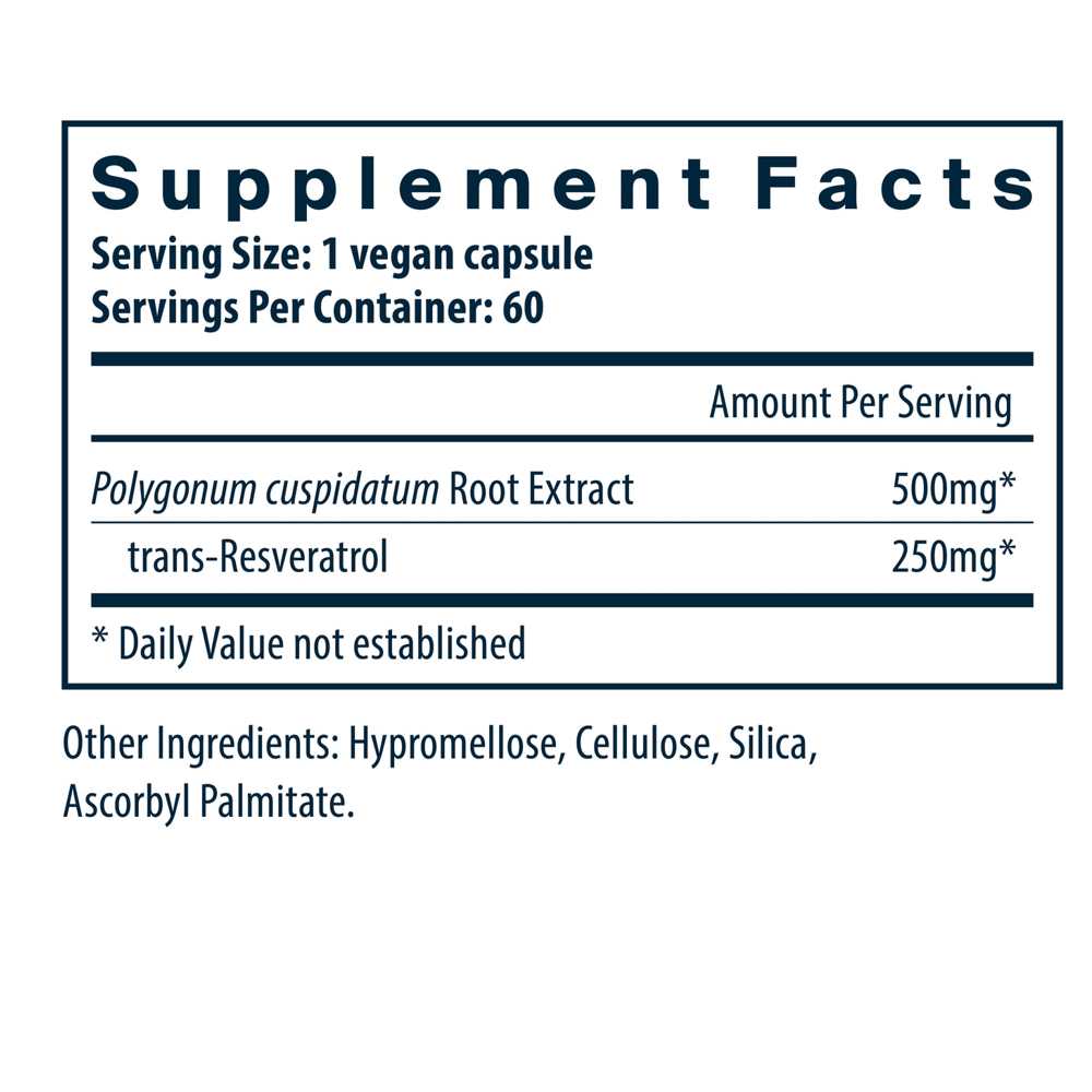 Vital Nutrients Resveratrol 60 Caps