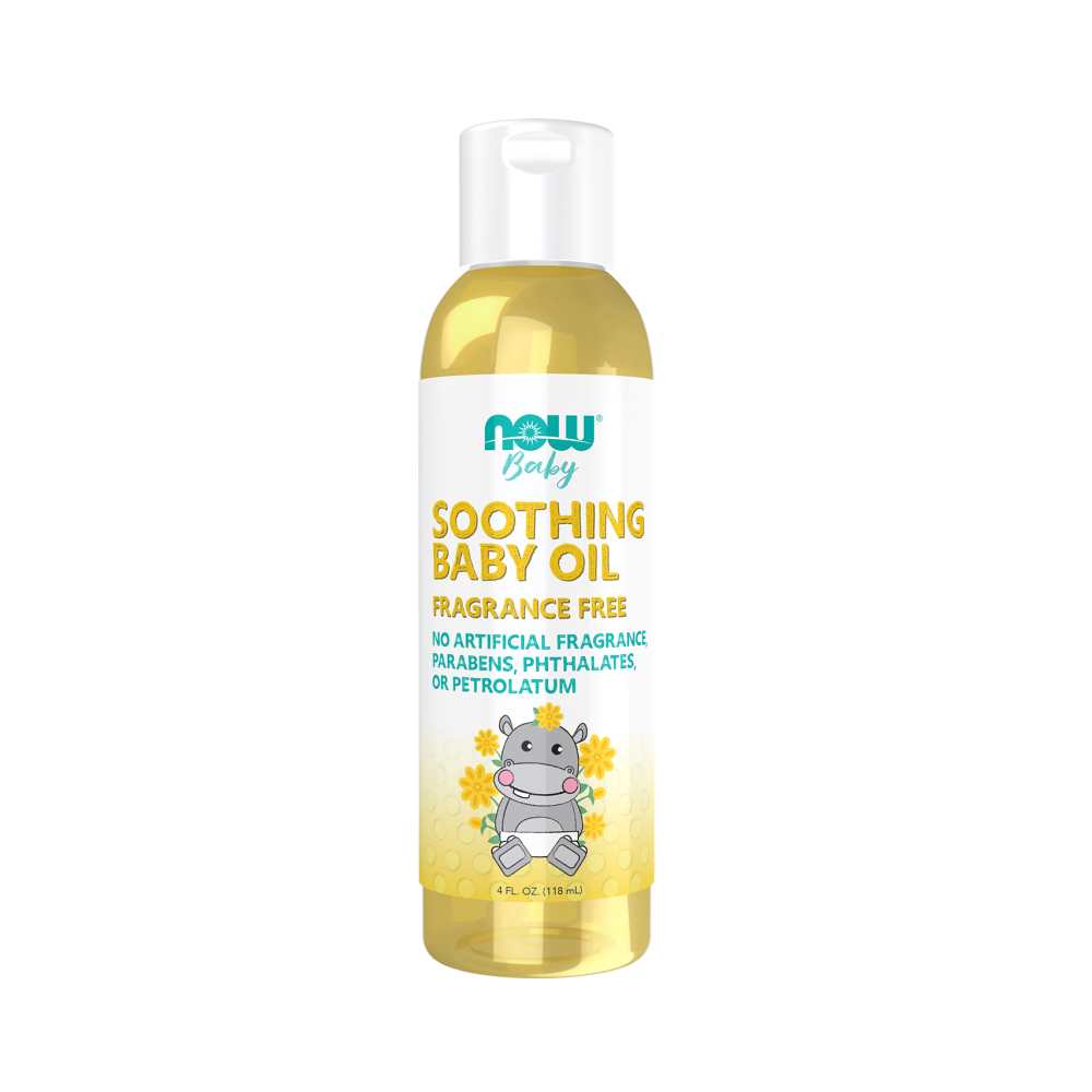 Now Foods Soothing Baby Oil – Fragrance-Free, Paraben & Phthalate-Free Formula – 118 M L